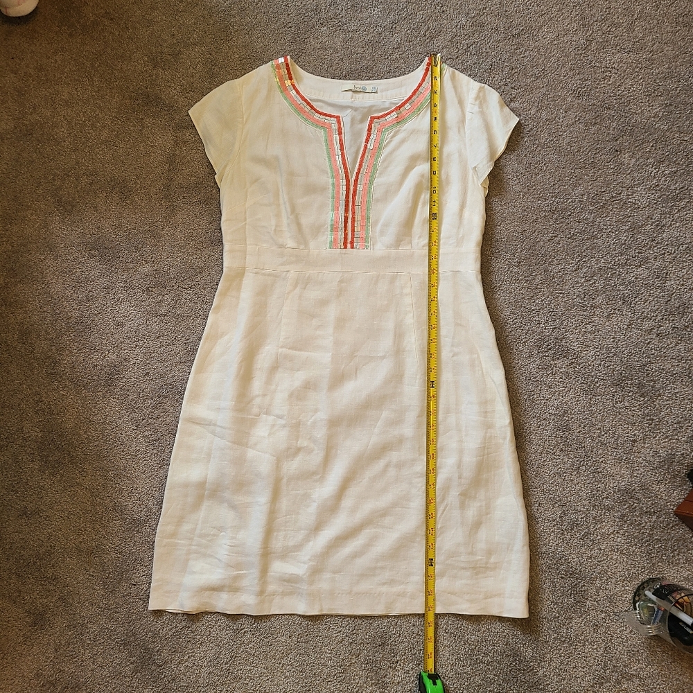 Boden White Dress with Red Accents - Picture 13 of 15